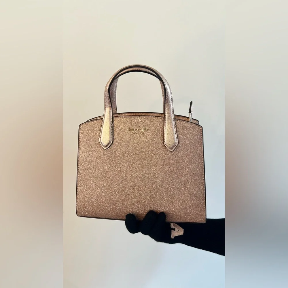 Kate Spade New York Glitter Tinsel Satchel in Pink - Like New R$329